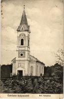 Solymos, Inacovce; Református templom. Halász Sándor fényképészeti műterméből (Nagymihály) / Calvinist church (fa)