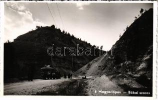 Magyarlápos, Oláhlápos, Targu Lapus; Bábai szoros, busz / Baba gorge, autobus