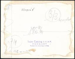 1975 Visegrád, Czeizing Lajos (1922-1985) fotóművész hátoldalon pecséttel jelzett, publikált fotója,...