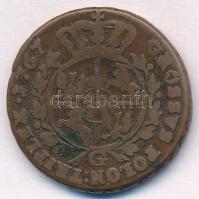 Lengyel Királyság 1767G 3Gr Cu "II. Szaniszló Ágost" Varsó T:3 
Poland 1767G 3 Grossus Cu...
