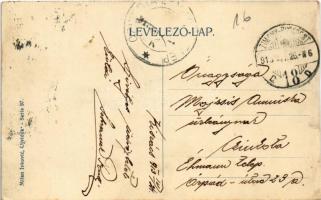 1913 Kamanc, Kamenitz, Sremska Kamenice (Újvidék, Novi Sad); Duna part, uszályok. Milan Ivkovic Seri...