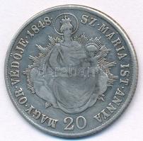 1848KB 20kr Ag "V. Ferdinánd" T:2-, forrasztásnyom 
Hungary 1848KB 20 Kreuzer Ag "Fe...