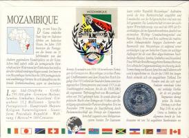 Mozambik 1986. 20M érmés, bélyeges borítékon T:1