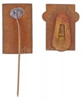 1948. "XIV. Olympia London 1948" zománcozott olimpiai gomblyuk jelvény, fekete zománccal (...