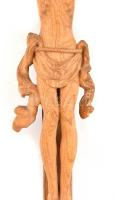 Fából faragott feszület, h. 60 cm
