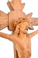 Fából faragott feszület, h. 60 cm