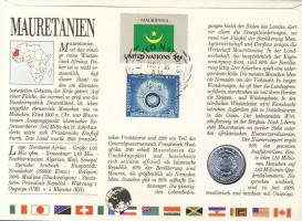 Mauritania 1973. 1/5Ouguiya érmés, bélyeges borítékon T:1