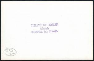 Sakkozó hölgyek. Tiszavölgyi József (1909-?) pecséttel jelzett fotója 10x15 cm