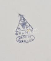 6 személyes Gránit halas étkészlet, közte 1 db nagy tálaló, 1  db fedeles tálaló, 1 db fűszertartó, ...