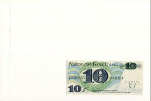 Lengyelország 1982. 10Zl dekoratív, bankjegyes, bélyeges borítékon T:I