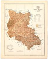 1897 Szepes vármegye térképe,1:420.000, tervezte: Gönczy Pál, Pallas Nagy Lexikona, Bp., Posner, 29,5x23,5 cm