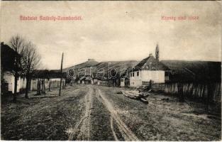 1917 Székelyzsombor, Jimbor; Község alsó része. Brassói Lapok kiadása / street view (r)