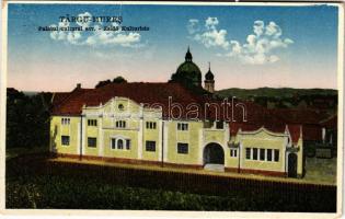 Marosvásárhely, Targu Mures; Palatul cultural evr. / Zsidó kultúrház, mögötte zsinagóga. Révész Ernő kiadása / Jewish community center, synagogue (EK)