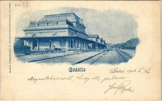 1904 Gödöllő, vasútállomás. Magyar Automata-gyár és Kölcsönző Részvénytársaság (EK)