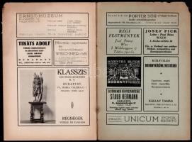 1928 A Műgyűjtő. Művészeti, műkereskedelmi folyóirat 1928 2-4. számai. Szerk.: Szilárd Vilmos. Diene...