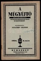 1928 A Műgyűjtő. Művészeti, műkereskedelmi folyóirat 1928 2-4. számai. Szerk.: Szilárd Vilmos. Diene...