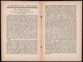 1928 A Műgyűjtő. Művészeti, műkereskedelmi folyóirat 1928 2-4. számai. Szerk.: Szilárd Vilmos. Diene...