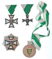 Ausztria / Stájerország 4xklf zománcozott vagy festett kitüntetés T:2,2- Austria / Styria 4xdiff enamelled or painted medals C:XF,VF
