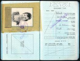 1979 Izraeli útlevél, román bejegyzéssel / Israeli passport