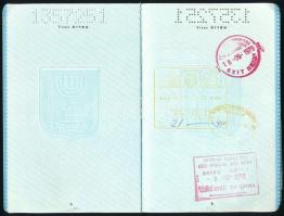 1979 Izraeli útlevél, román bejegyzéssel / Israeli passport