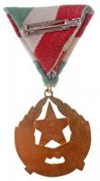 1957. "Munkás-Paraszt Hatalomért Emlékérem" aranyozott, piros helyett fehéren zománcozott ...