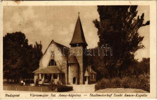 1930 Budapest XII. Városmajor, Szent Anna kápolna