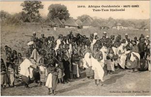 Haute-Guinée, Tam-Tam Djallonké / native tribe, African folklore