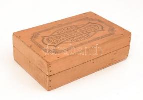 Kugler Henrik Gerbaud fa doboz, 10,5x16x5 cm