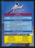 2014 Orvosi igazolvány az "Élet menete" auschwitzi utazására