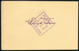 cca 1980 Állandó tiszteletjegy az E-Klubba