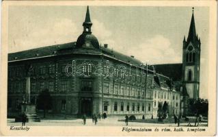 1928 Keszthely, Főgimnázium és római katolikus templom