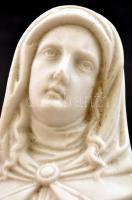Porcelán Madonna, falra akasztható, jelzetlen, kis csorbával, 8,5x7 cm