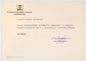 A budapesti tömegközlekedésének 25 éve. 1945-1970. A Budapesti Közlekedési Vállalat kiadása.
[Budap...