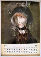 1971 Szász Endre alkotásainak nyomtatott verzióját tartalmazó nagyméretű falinaptár