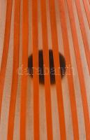 Retró narancssárga háromlábú hangulatlámpa, égő nélkül, m: 30 cm