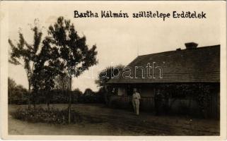 1934 Erdőtelek, Bartha Kálmán szőlőtelepe. Balázs Rózsai fényképész, photo