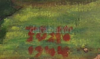 Jelzés nélkül: Fűzfő, 1944 (Balatonfűzfő). Olaj, vászon, datált (906), 34,5x49,5 cm