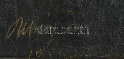 Olvashatatlan jelzéssel: Fiú portré. Olaj, vászon, datált (1950), 49,5x40,5 cm