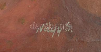 Nagy S. jelzéssel: Hölgy virággal. Olaj, vászon, 50x40 cm