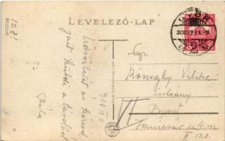 1928 Győr, Petőfi tér, zsinagóga, dohány és szivar kioszk