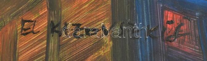 El Kazovszkij nyomán: Kaszás. Olaj, farost. 70x50 cm