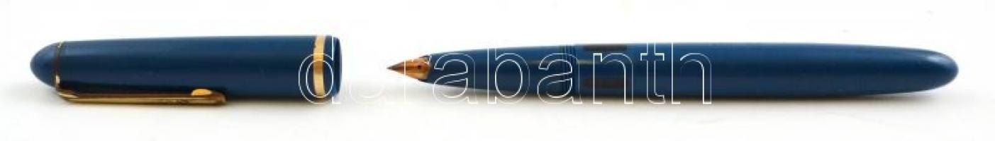 Lamy 99 14K arany hegyű töltőtoll, kék színben, h: 13,5 cm