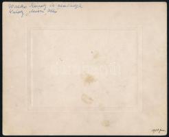 cca 1900 Walkó Károly és családja, 21×11 cm