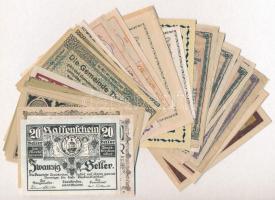Ausztria ~1920. ~75db-os szükségpénz tétel T:vegyes Austria ~1920. ~75pcs of necessity notes C:mixed