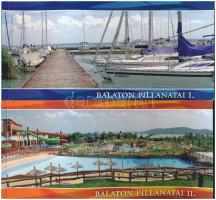 Balaton pillanatai I. és II. - 2 db modern képeslapfüzet összesen 30 képeslappal