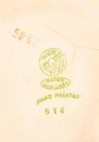 6 db kézzel festett kerámia, fajansz edény. Gránit, Bélapátfalva, stb