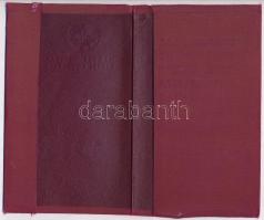 cca 1910 Magyar-Osztrák Alpesi Egyesület vászon igazolvány tok 18x10 cm