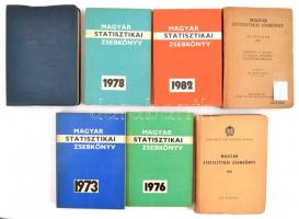 1947-1982 Magyar Statisztikai Zsebkönyv, 7 db