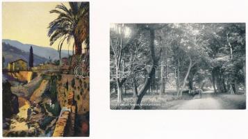14 db RÉGI külföldi város képeslap / 14 pre-1945 European town-view postcards