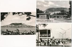 Badacsony. Képzőművészeti Alap Kiadóvállalat - 6 db modern képeslap (bazár sor, Tátika étterem és mó...